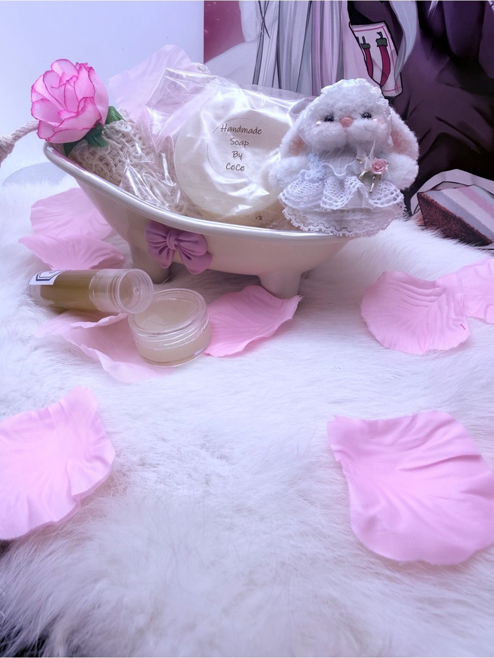 Handmade Bath & Body Gift Set - Pink